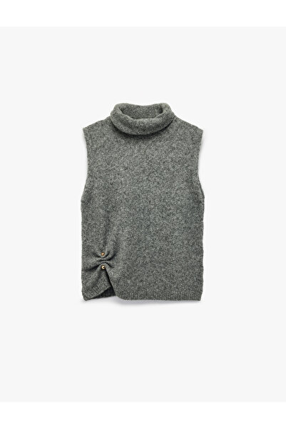 Koton Pulover cu gât roșu supradimensionat cu detalii accesorii