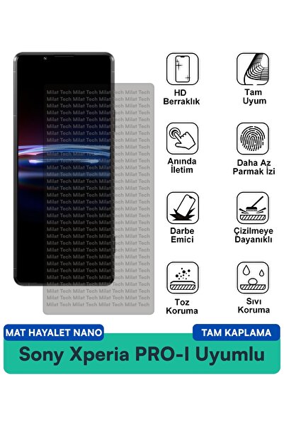 Milat Tech طبقة حماية للشاشة من سوني إكسبيريا برو-آي مات هايت نانو مقاومة للخ...