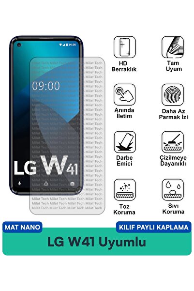 Milat Tech Lg W41 Matte Nano Case Compatible Screen Protection Film Anti-Scra...