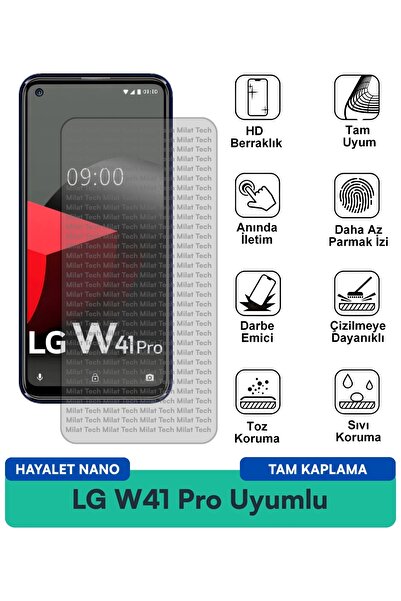 Milat Tech فيلم حماية شاشة LG W41 Pro Ghost Nano مقاوم للبقع ومقاوم لبصمات ال...