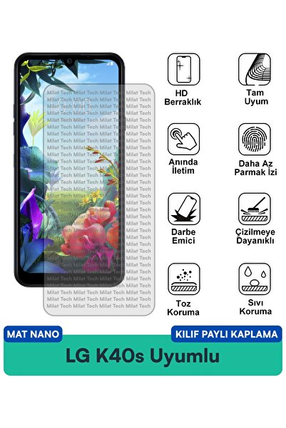 Milat Tech Lg K40S Matte Nano Case Compatible Screen Protection Film Eye-Frie...