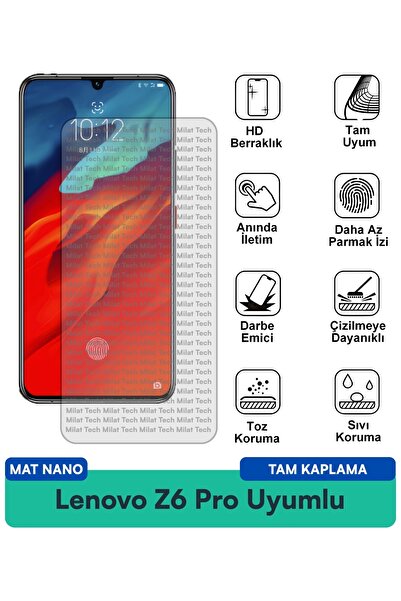 Milat Tech طبقة حماية للشاشة من Lenovo Z6 Pro Matte Nano، انعكاس ضوئي منخفض، ...