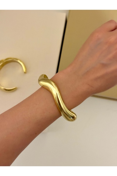 YOUES JEWELRY Kadın Kalın Kelepçe Bileklik Akrilik Kelepçe Bileklik