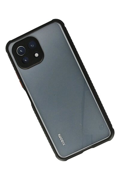 CepteToptan Myt09 Xiaomi Mi 11 Lite Case Miami Transparent Silicone - Black