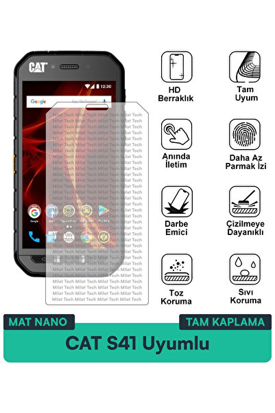Milat Tech طبقة حماية للشاشة من النانو غير اللامعة من CAT S41 تقلل من انعكاس ...