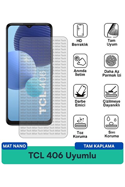 Milat Tech طبقة حماية للشاشة من TCL 406 مات نانو مقاومة للخدوش والصدمات