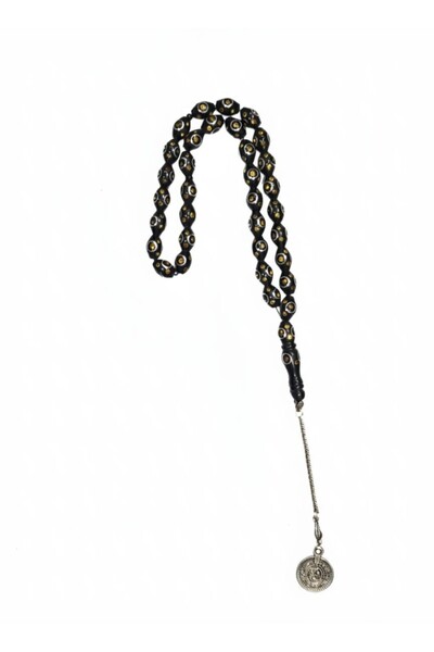 RAM سبحة يسر محروق مرصعه بالصدف بتطريز فريد