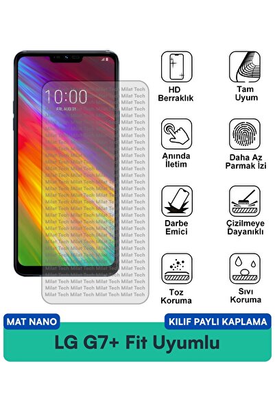 Milat Tech غطاء حماية نانو متوافق مع هاتف LG G7+ مع طبقة حماية للشاشة مضادة ل...