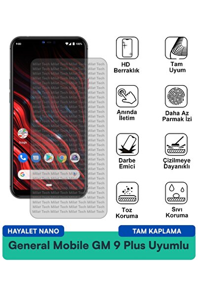 Milat Tech فيلم حماية الشاشة جنرال موبايل GM 9 بلس هايلايت نانو مقاوم للخدوش ...
