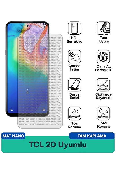Milat Tech فيلم حماية الشاشة TCL 20 Mat Nano يقلل من الانعكاس ولا يترك بصمات ...