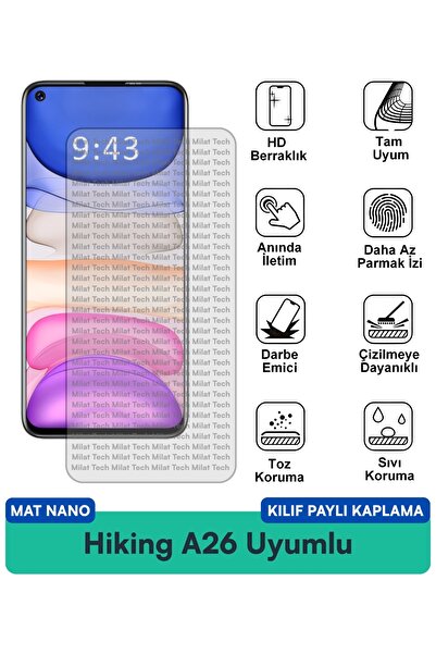 Milat Tech غطاء حماية للشاشة متوافق مع غطاء Hiking A26 Mat Nano مقاوم للخدوش ...