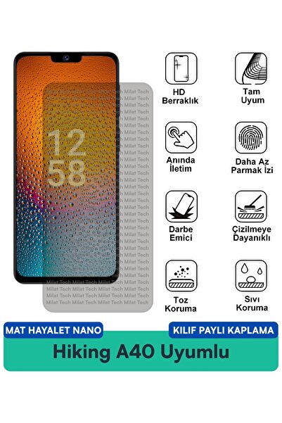 Milat Tech غطاء حماية للشاشة متوافق مع غطاء Hiking A40 Mat Ghost Nano مقاوم ل...