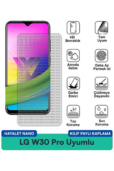 Milat Tech Lg W30 Pro Ghost Nano Case Compatible Protective Film Stain-Resist...