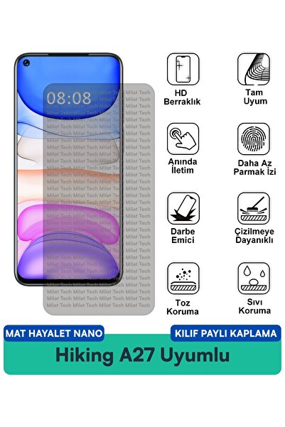 Milat Tech غطاء حماية للشاشة متوافق مع غطاء Hiking A27 Mat Ghost Nano مقاوم ل...