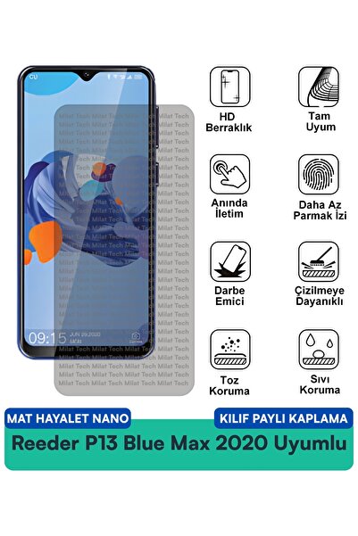 Milat Tech Reeder P13 Blue Max 2020 Mat Ghost Nano Case متوافق مع طبقة حماية ...
