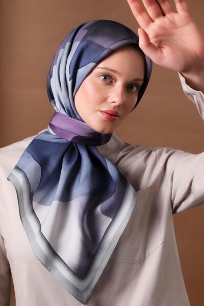 Levidor Κασκόλ Aura με γκρι μοτίβο