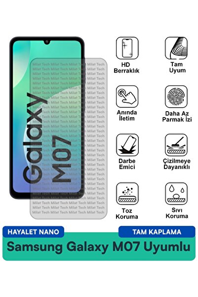 Milat Tech فيلم حماية الشاشة سامسونج جالاكسي M07 هايلايت نانو، حماية للخصوصية...