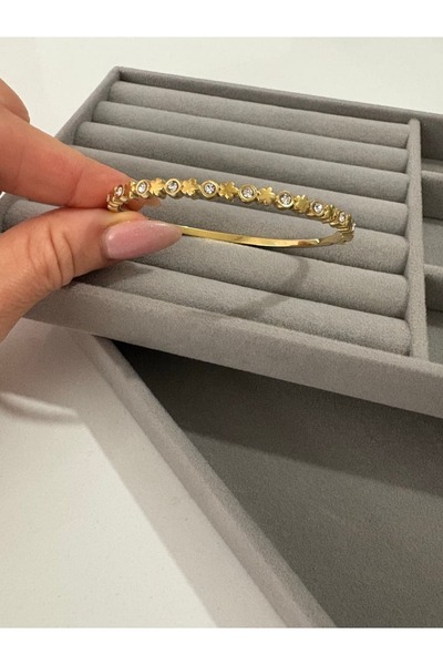 staınless steel Çiçek Desenli Yarım Suyolu Kelepçe