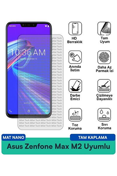 Milat Tech فيلم حماية الشاشة Asus Zenfone Max M2 Mat Nano يقلل من إجهاد العين...