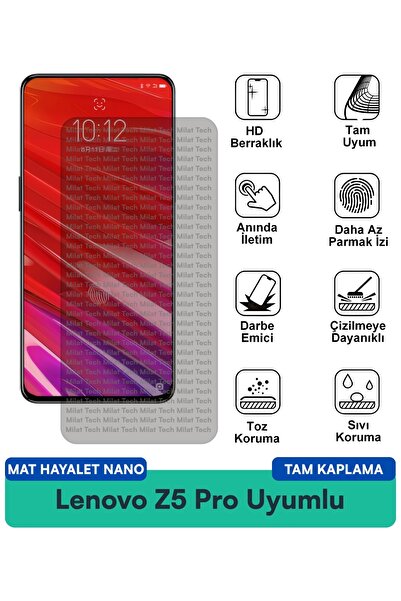 Milat Tech فيلم حماية الشاشة Lenovo Z5 Pro Matte Ghost Nano لحماية الخصوصية و...