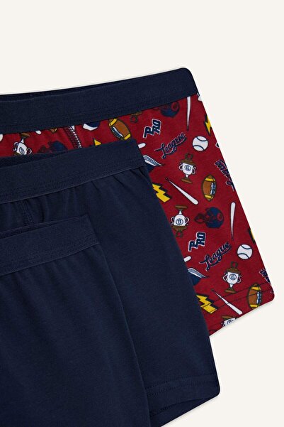 DeFacto Boy's Sports Printed 3-Pack Boxer G3891A825Au