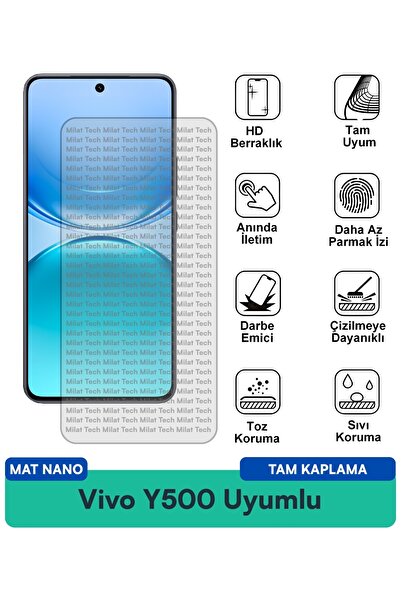 Milat Tech فيلم حماية الشاشة نانو مات من فيفو Y500 يقلل من إجهاد العين ومقاوم...