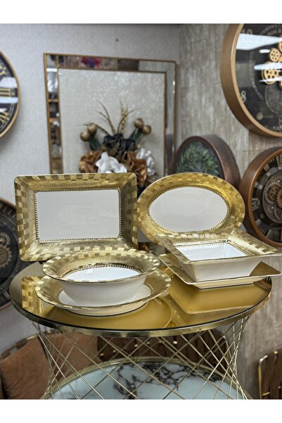 city gold 6 Parça Stella Servis Sunum Seti