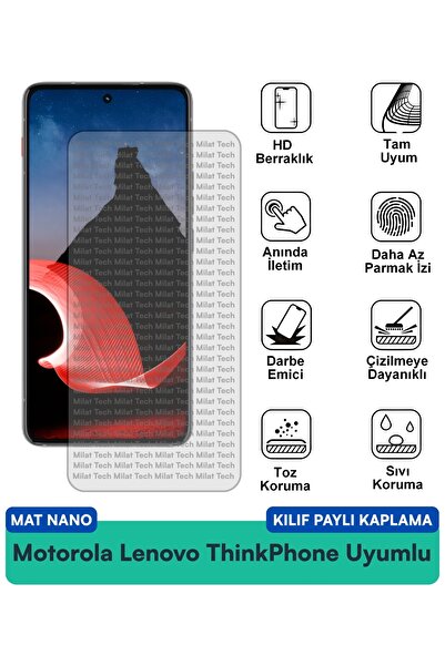 Milat Tech غطاء حماية متوافق مع هاتف موتورولا لينوفو ثينك فون مات نانو، واقي ...