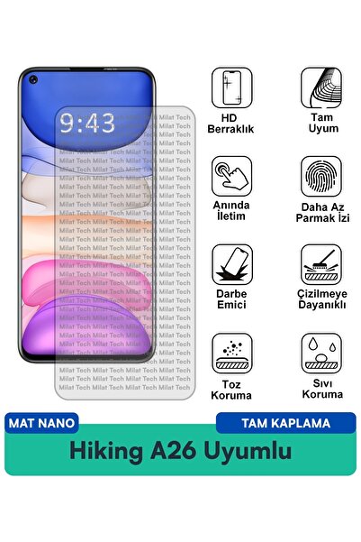 Milat Tech طبقة حماية للشاشة من نوع Hiking A26 Mat Nano مقاومة للخدوش والصدمات