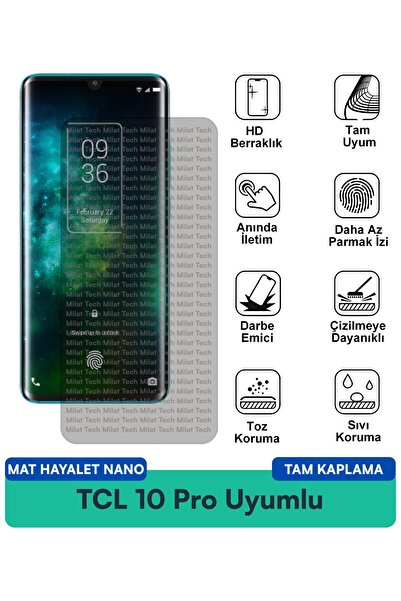 Milat Tech طبقة حماية للشاشة من TCL 10 Pro Mat Ghost Nano تؤثر على الخصوصية و...