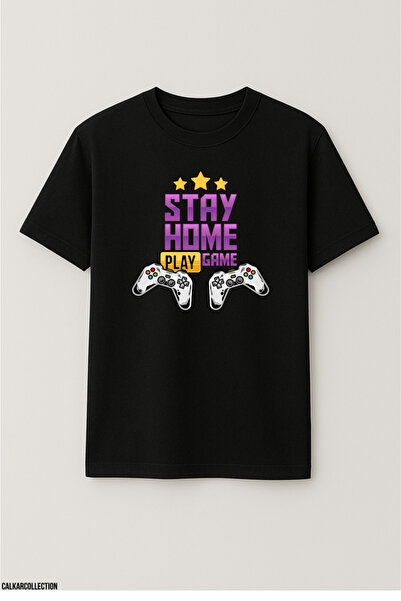CALKARCOLLECTION تيشيرت للجنسين قصة فضفاضة Gamer Lifestyle2