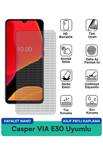 Milat Tech حافظة Casper VIA E30 Ghost Nano متوافقة مع حماية الخصوصية ومقاومة ...