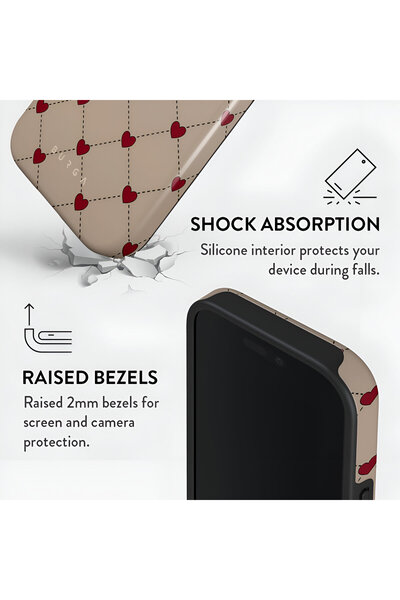 HYPERSOFT iPhone 17 (6.3 Inch) Compatible Patterned Burga Series Double Layer Premium Case