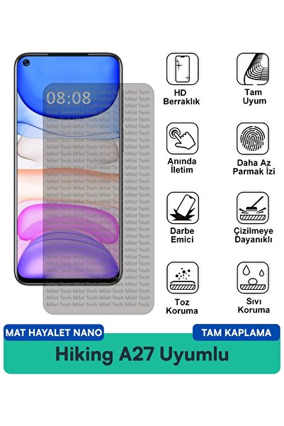 Milat Tech طبقة حماية للشاشة من نوع Hiking A27 Mat Ghost Nano مقاومة للخدوش و...