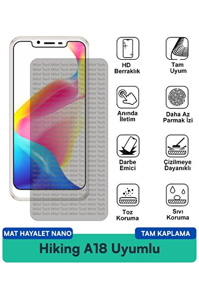 Milat Tech طبقة حماية للشاشة من نوع Hiking A18 Mat Ghost Nano مقاومة للخدوش و...
