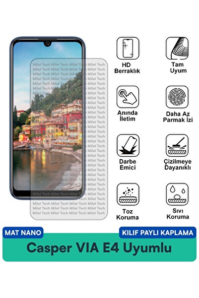 Milat Tech حافظة نانو غير لامعة من Casper VIA E4 متوافقة مع فيلم حماية الشاشة...