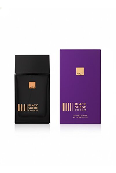 AVON BLACK SUEDE CHARM