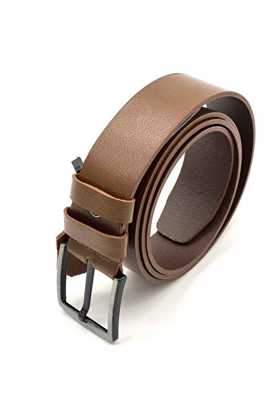 Micutz Men's Brown Belt, 4.2 cm Wide XXL, Made of Genuine Leather, Large Sizes, Size 155 cm