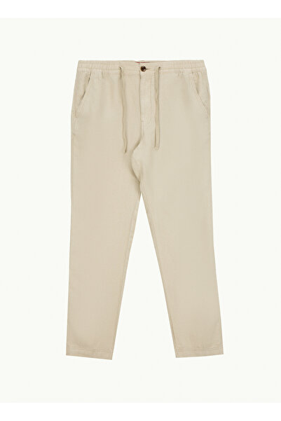 SUPERDRY Lacivert Erkek Regular Fit Chino Pantolon MERCHANT LINEN PANT