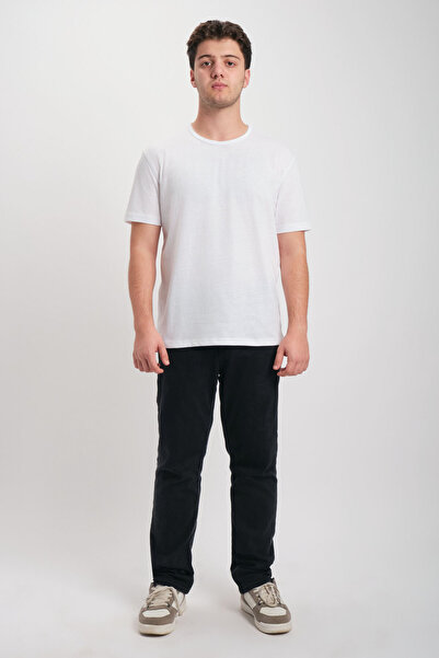 WE AND ME Regular Fit Short Sleeve Dirty Collar Basic T-Shirt