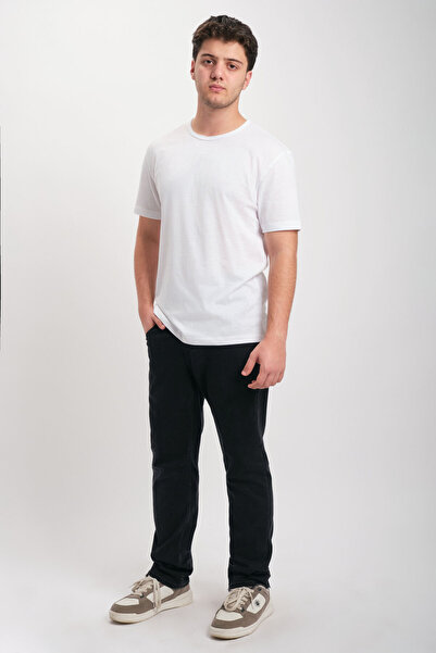 WE AND ME Regular Fit Short Sleeve Dirty Collar Basic T-Shirt