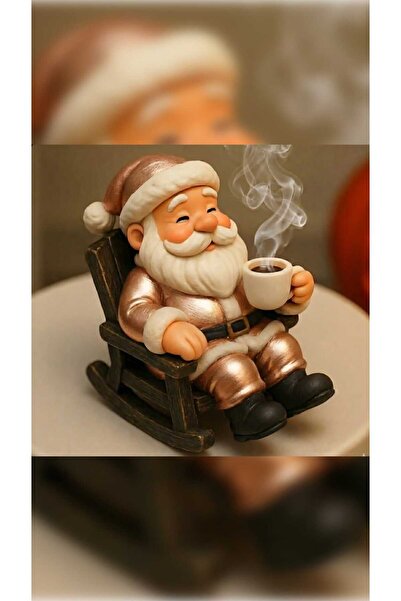 Decolyra Yılbaşı Noel Baba Kanepe Tütsülük Dekoratif Hediyelik 17x11cm