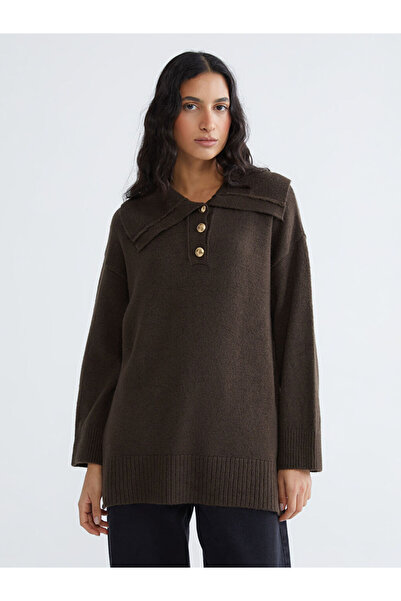 LC Waikiki Quality Pieces from Çelebi Store Devrik Roba Collar Women's Knitwe...