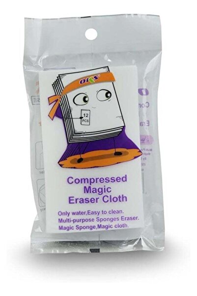 OKS ١٢ قطعة من إسفنجات الممحاة السحرية المضغوطة - رغوة الميلامين المنشَّطة با...