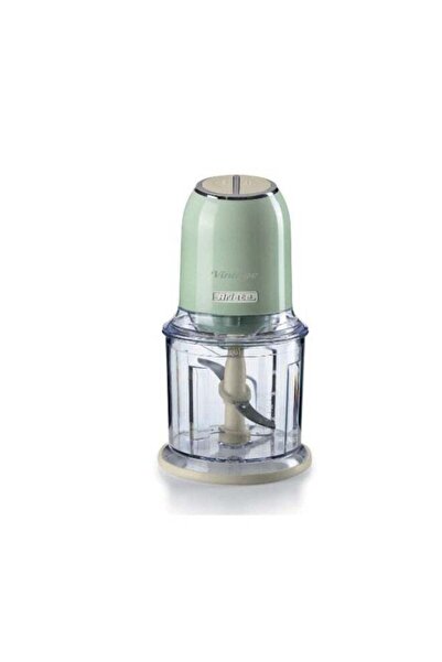 ARIETE 438 Vintage Chopper 2 Speed Settings, 4 Stainless Steel Blades, 600 ml, 400 W, Green