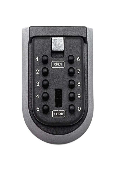 Generic 4-Piece Wall Mounted Storage Lock Box Grey/Black