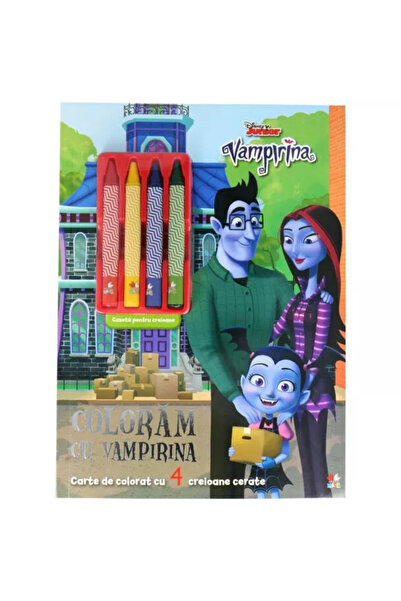 Disney Junior. Vampirina. Colorăm cu Vampirina (conține 4 creioane cerate)