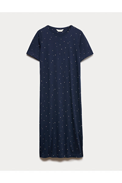 Marks & Spencer Cool Comfort Baskılı Uzun Gecelik