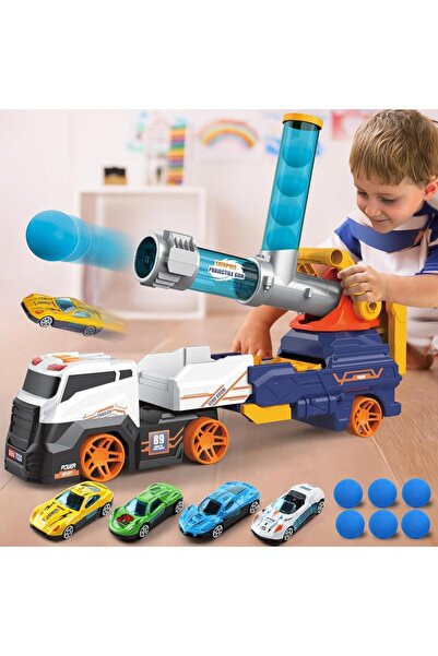 Hibobi Premium مجموعة ألعاب شاحنة كبيرة بتصميم متجر مع سيارات وكرات إسفنجية و...