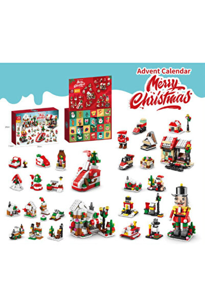 NO BRAND صناديق العد التنازلي لعيد الميلاد، ستائر قابلة للفصل، سلسلة عيد المي...